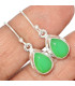 Boucles d'oreilles goutte en Chrysoprase  Boucles d'oreilles en pierres KC82.1