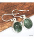 Boucles d'oreilles ovales Seraphinite Boucles d'oreilles en pierres KC93.1