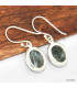Boucles d'oreilles ovales Seraphinite Boucles d'oreilles en pierres KC93.1
