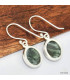 Boucles d'oreilles ovales en Seraphinite Boucles d'oreilles en pierres KC93.2