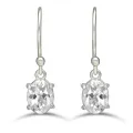 Boucles d'oreilles en Topaze blanche - Boucles d'oreilles en pierres naturelles