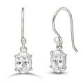 Boucles d'oreilles en Topaze blanche Boucles d'oreilles en pierres KC96