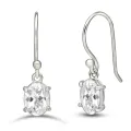 Boucles d'oreilles en Topaze blanche - Boucles d'oreilles en pierres naturelles