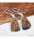 Boucles d'oreilles Obsidienne Cacahuète Boucles d'oreilles en pierres KC97.1