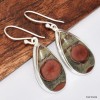 Boucles d'oreilles goutte Obsidienne Cacahuète Boucles d'oreilles en pierres KC97.3