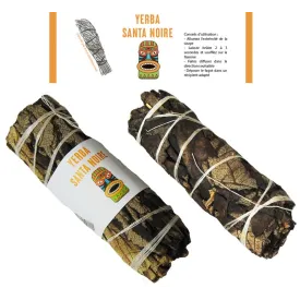 Encens fagot Yerba Santa noire 25 grammes - Fagot d’encens tibétain pour rituels