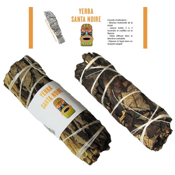 Encens fagot Yerba Santa noire 25 grammes Encens tibétains, accessoires ZX81