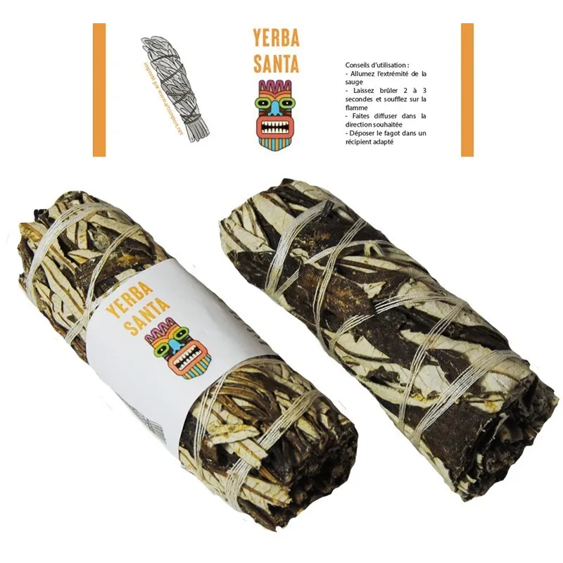 Encens fagot Yerba Santa 25 grammes - Fagot d’encens tibétain pour rituels