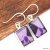 Boucles d'oreilles Améthyste trapiche Boucles d'oreilles en pierres KC98