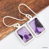 Boucles d'oreilles Améthyste trapiche Boucles d'oreilles en pierres KC98