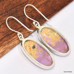 Boucles d'oreilles ovales en Phosphosidérite - Bijoux en Phosphosidérite