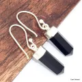 Boucles d'oreilles batônnets en Onyx noir - Bijoux en Onyx noir