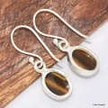 Boucles d'oreilles ovales Oeil de Tigre Bijoux en Oeil de Tigre KC102