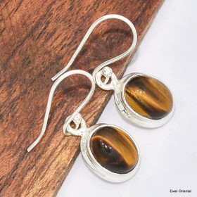 Boucles d'oreilles Oeil de Tigre Bijoux en Oeil de Tigre KC102.2
