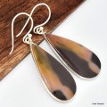 Boucles d'oreilles goutte Jaspe Mokaïte Bijoux en Jaspe KC103.1