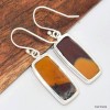 Boucles d'oreilles rectangulaire Jaspe Mokaïte Bijoux en Jaspe KC103.2