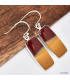 Jaspe Mokaïte boucles d'oreilles rectangulaires Bijoux en Jaspe KC103.3