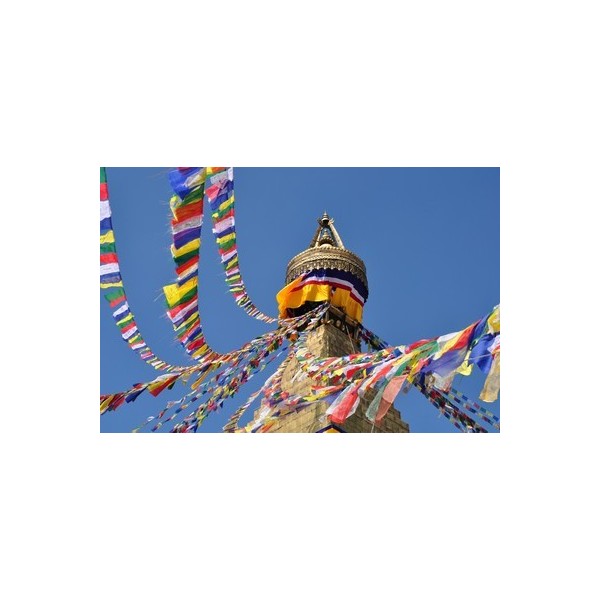 Drapeaux tibétains divinités bouddhistes x 10 très grand modèle Drapeaux tibétains DRATGM1
