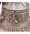 Cloche tibetaine et dorjé tibétain bronze 16 cm - Cloche tibétaine et dorjé tibétain