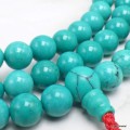 Mala tibétain Authentique Turquoise très haute qualité Objets rituels bouddhistes MALAHQ