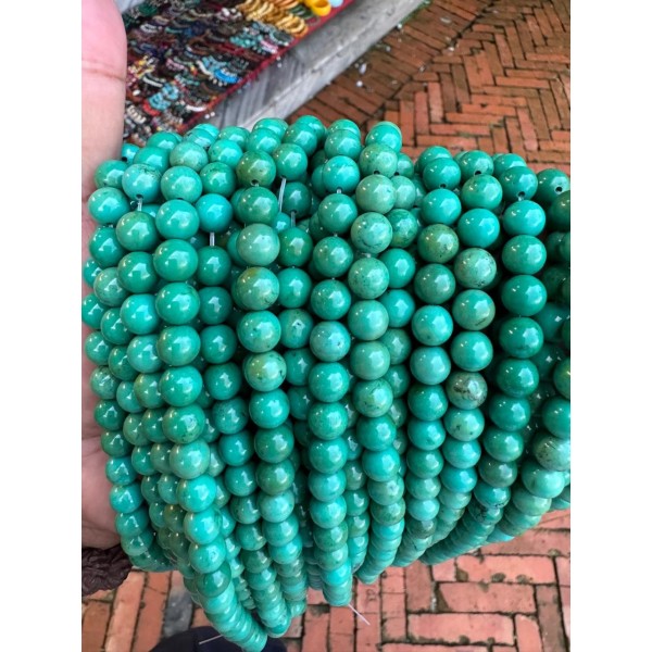 Mala tibétain Authentique Turquoise très haute qualité Objets rituels bouddhistes MALAHQ