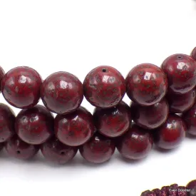 Mala tibétain108 perles en Graines de Lotus brunes - Mala tibétain 108 perles