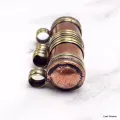 Petit pendentif tibétain porte-mantra en cuivre brut – tube 4 cm - Pendentifs tibétains bouddhistes
