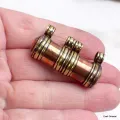 Petit pendentif tibétain porte-mantra en cuivre brut – tube 4 cm - Pendentifs tibétains bouddhistes