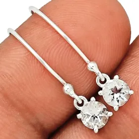  Boucles d'oreilles Pétalite facettée
