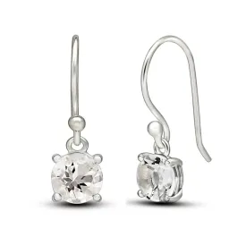  Boucles d'oreilles Pétalite facettée - Boucles d'oreilles en pierres naturelles