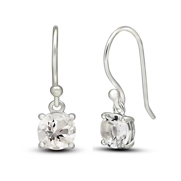Boucles d'oreilles Pétalite facettée Boucles d'oreilles en pierres KC104