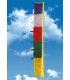 Drapeau tibétain vertical 2,1 m qualité supérieure Drapeaux tibétains DV21M