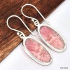 Boucles d'oreilles Rhodochrosite ovales Bijoux en Rhodochrosite KC105