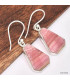 Boucles d'oreilles Rhodochrosite forme libre Bijoux en Rhodochrosite KC105.2