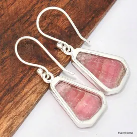 Boucles d'oreilles Rhodochrosite forme libre - Bijoux en Rhodochrosite