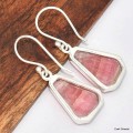 Boucles d'oreilles Rhodochrosite forme libre Bijoux en Rhodochrosite KC105.2