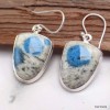 Boucles d'oreilles Jaspe K2 semi-ovales Bijoux en Jaspe K2 KC106.1