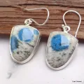 Boucles d'oreilles Jaspe K2 semi-ovales - Bijoux en Jaspe K2