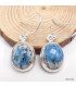 Boucles d'oreilles ovales Jaspe K2 Bijoux en Jaspe K2 KC106.3