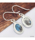 Boucles d'oreilles ovales Jaspe K2 Bijoux en Jaspe K2 KC106.3