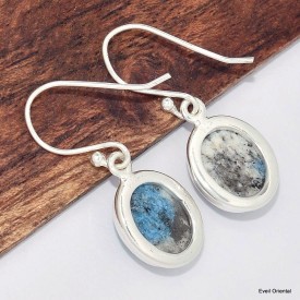 Boucles d'oreilles ovales Jaspe K2 Bijoux en Jaspe K2 KC106.3