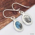 Boucles d'oreilles ovales Jaspe K2 - Bijoux en Jaspe K2