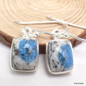 Boucles d'oreilles Jaspe K2 rectangulaires Bijoux en Jaspe K2 KC106.4