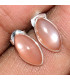 Boucles d'oreilles marquise Pierre de lune Sri lanka Bijoux en Pierre de Lune du Sri Lanka KC110