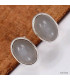 Boucles d'oreilles Pierre de lune grise Bijoux en Pierre de Lune du Sri Lanka KC110.1