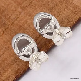 Boucles d'oreilles Pierre de lune grise - Boucles d'oreilles en pierres naturelles