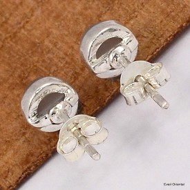 Clous d'oreilles Pierre de lune Sri Lanka Bijoux en Pierre de Lune du Sri Lanka KC110.2