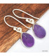 Boucles d'oreilles Améthyste véritable Boucles d'oreilles en pierres KC111