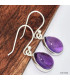 Boucles d'oreilles Améthyste véritable Boucles d'oreilles en pierres KC111
