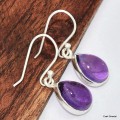 Boucles d'oreilles Améthyste véritable Boucles d'oreilles en pierres KC111